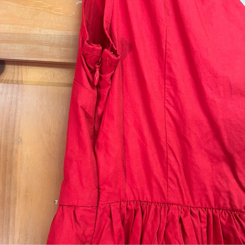 Anthropologie Red Tiered Ruffle One Shoulder Party Dress NWT - Picture 11 of 12